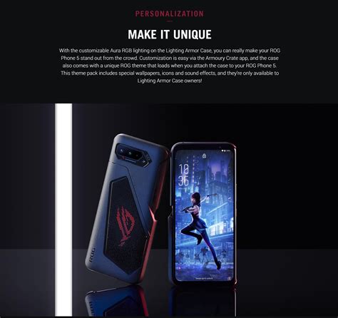 Buy Original Asus ROG Phone 5 Lighting Armor Case - Alezay