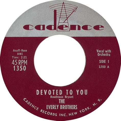 The Everly Brothers* - Devoted To You / Bird Dog (1958, Vinyl) | Discogs