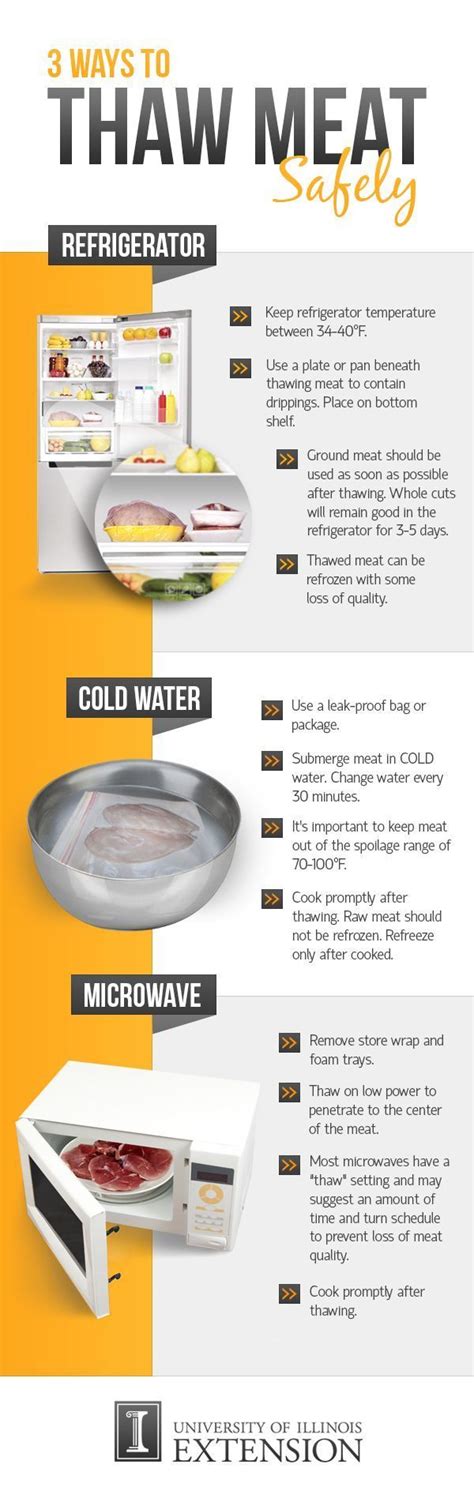 The Safest Way To Defrost Meat And Poultry, In One Easy Chart | HuffPost Life