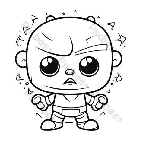 Outline Sketch An Image Of Angry Baby With Eyes Drawing Vector PNG Images | PNG Free Download ...