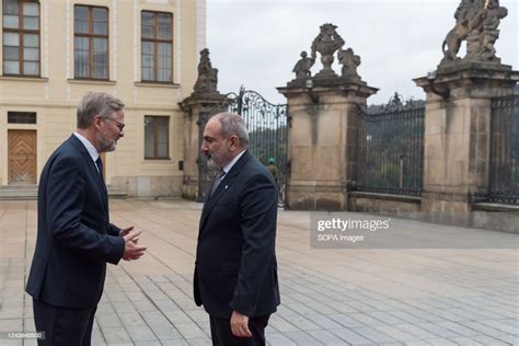 Czech prime minister Petr Fiala and Prime Minister of Armenia Nikol... News Photo - Getty Images