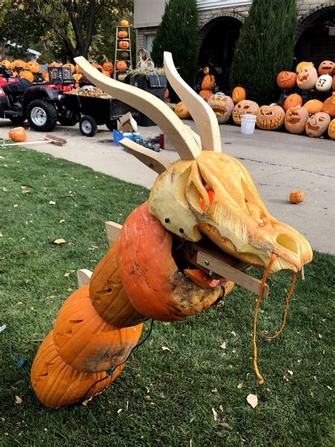 Dragon Pumpkin Carving | Utah Pumpkins