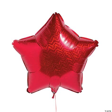 Prismatic Red Star Mylar Balloon - Discontinued