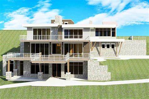 Modern House Plan for a Sloping Lot - 290025IY - 02 Bedroom Luxury ...