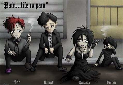 South Park Goth Kids (colored) by Valten89 on DeviantArt