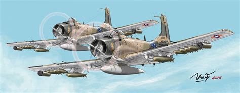 Stories and Art: VNAF A-1H Skyraiders