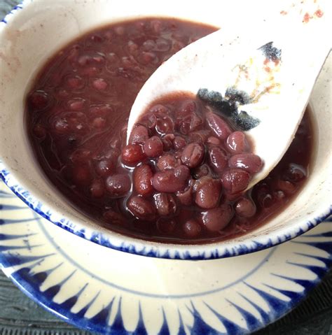 sweet red adzuki bean soup, a specialty found in many parts of Asia, this one infused delicately ...