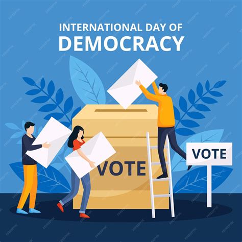 Free Vector | International day of democracy theme