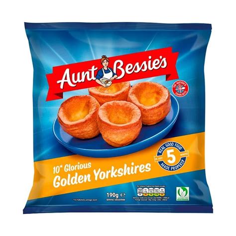 AUNT BESSIE'S 10 GLORIOUS GOLDEN YORKSHIRE PUDDINGS 190G