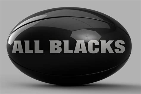 Rugby ball All Blacks by JA:GR | Download free STL model | Printables.com