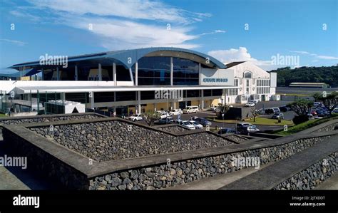 Passenger Terminal building of Lajes Airport, Terceira, Azores, Portugal Stock Photo - Alamy