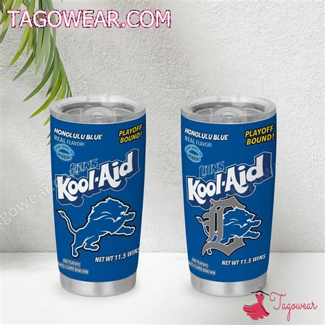 Lions Kool-aid Honolulu Blue Detroit Lions Tumbler: A Perfect Blend of Team Spirit and ...