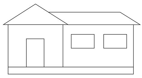 Simple Line Drawing Of A House at PaintingValley.com | Explore collection of Simple Line Drawing ...