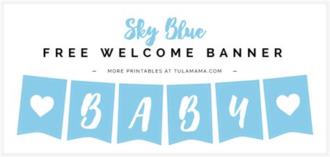 Free Printable Baby Shower Banner Ideas - Tulamama