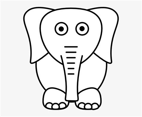 Small White Elephant - 552x599 PNG Download - PNGkit