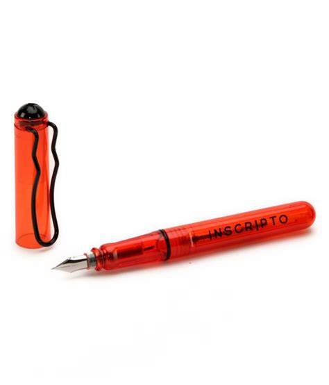 Inscripto Red Transparent Ink Pen with Refill: Buy Online at Best Price in India - Snapdeal