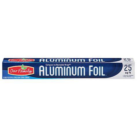 Our Family Aluminum Foil, 25 Square Feet 1 ea | Buehler's