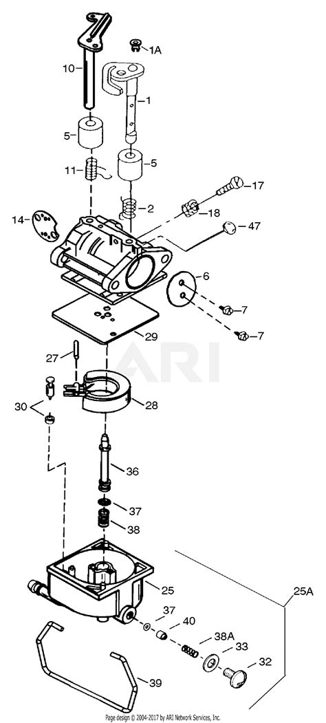 MTD 13A2683G790 LT-175 (2004) Parts Diagram for Carburetor