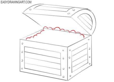 How to Draw a Treasure Chest - Easy Drawing Art