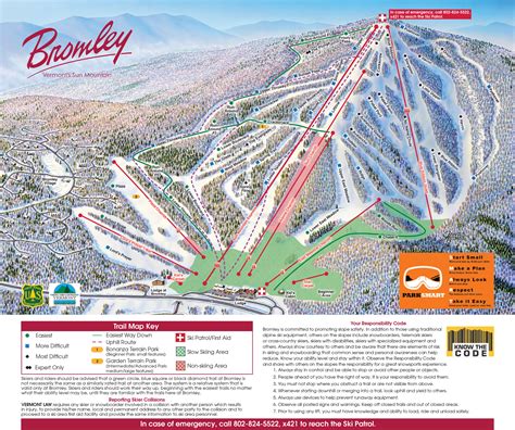 Bromley Mountain Trail Map | SkiCentral.com