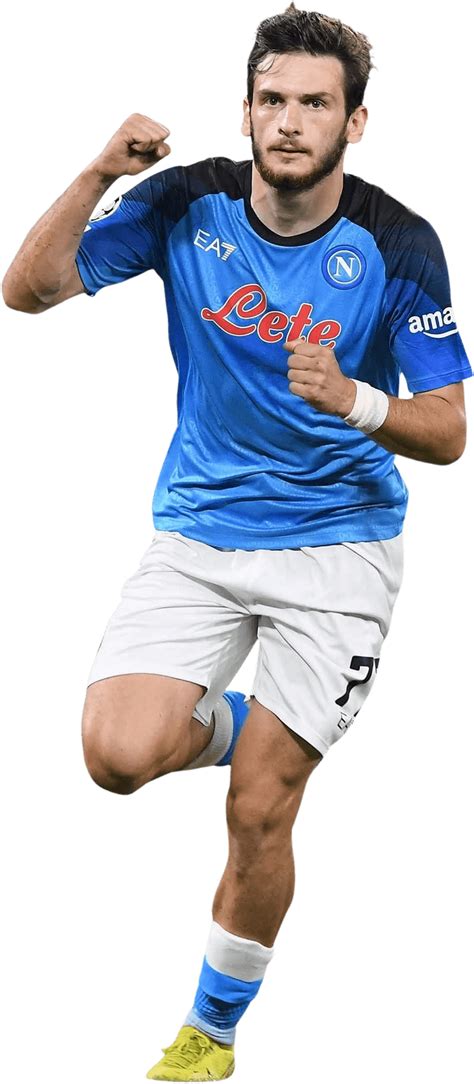 Khvicha Kvaratskhelia Napoli football render - FootyRenders