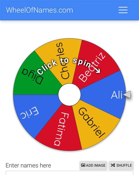 Wheel of names digital partner picker | Interactive activities, Names, Name picker