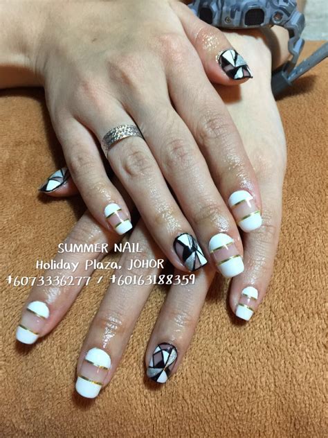 Pin on Gel & classic mani+pedi nail design-hand painted