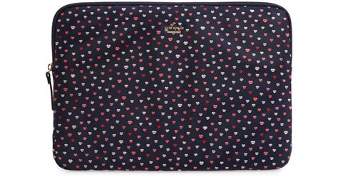 Kate Spade Lips Universal Laptop Sleeve in Blue - Lyst