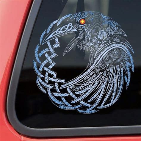 Raven Viking Sticker Car Window Decal Vinyl Sticker - Etsy