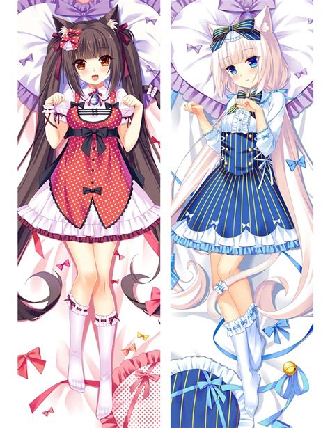 Japanese-Anime-Game-Nekopara-Chocola-Vanilla-Body-Pillow-Cover-Case ...