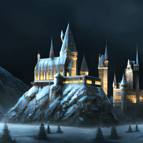 Hogwarts Castle Hanukkah Menorah Winter Dreidel 8k Digital Graphic · Creative Fabrica