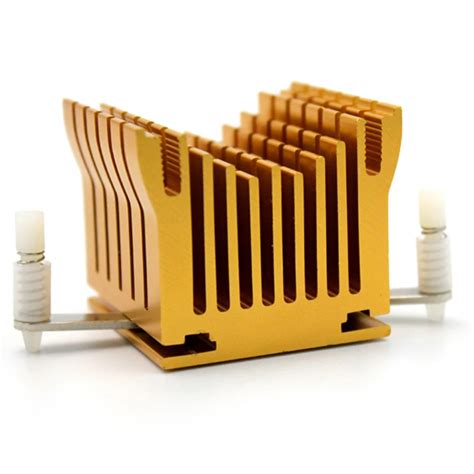 2pcs LED IC Golden Heat sink For Chip CPU Computer North Bridge Cooling Heatsink-in Fans ...