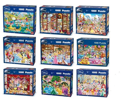 1000 piece jigsaw puzzles Disney | Disney 1000 Piece Jigsaw Puzzles - Choice of 9 Cartoon ...