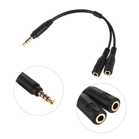 3.5mm Microphone Adapter Cable Audio Stereo Mic Converter | Shopee ...