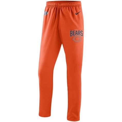 Men's Nike Orange Chicago Bears Sideline Practice Performance Pants