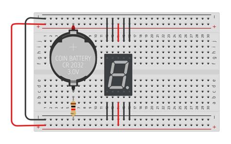 Circuit design 7 Segment Display | Tinkercad