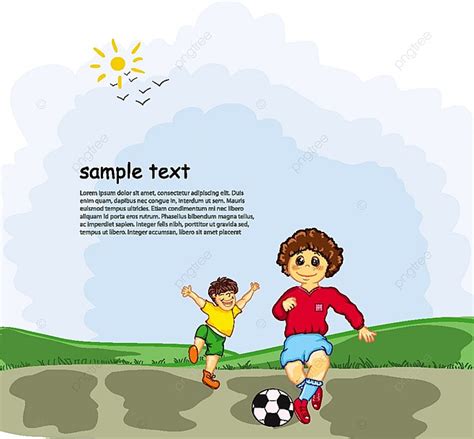 Kids Playing Vector Illustration Template Download on Pngtree