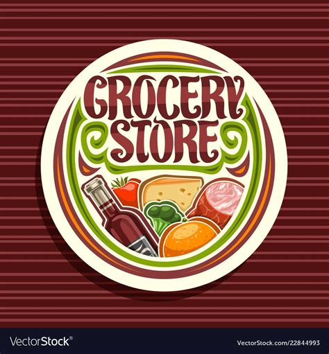 Logo for grocery store Royalty Free Vector Image | Grocery store design, Grocery, Grocery store