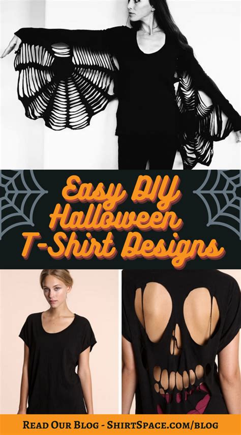 Easy DIY Halloween T-Shirt Designs | Diy halloween shirts, Halloween tshirts, Halloween diy