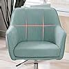 Amazon.com: Walnut Computer Chair Office Chair Adjustable Swivel Chair Fabric Seat Home Study ...