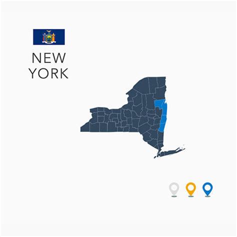 New York Map – MyPagesTemplates.com