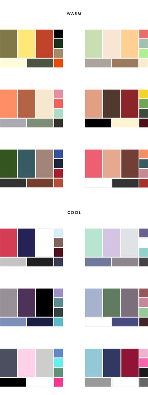 How to choose a colour palette for your wardrobe (+ 36 sample palettes ...