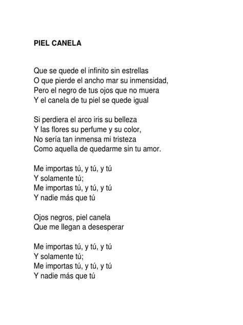 Piel Canela | PDF