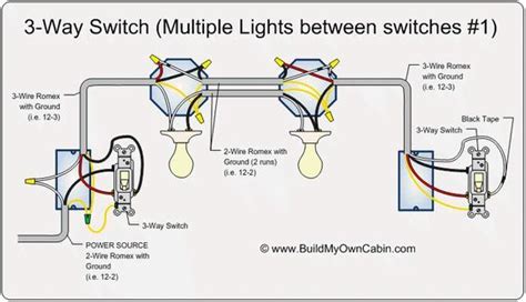 3-Way Switch (Multiple Lights Between Switches) | Light switch wiring ...