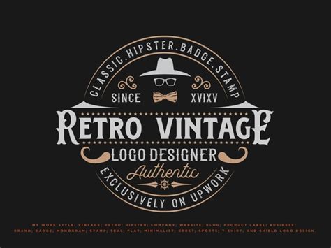 Unique and awesome retro vintage logo design | Upwork