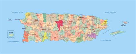 Puerto Rico Map With Cities - Maping Resources