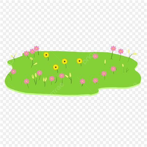 Tulips Spring Flowers Clipart Transparent PNG Hd, Spring Green Flowers Cartoon Material Download ...