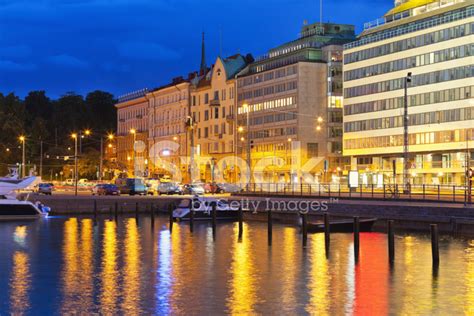 Night Scenery Of Helsinki, Finland Stock Photo | Royalty-Free | FreeImages