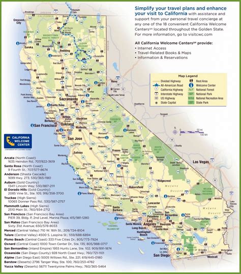 California Sightseeing Map | Printable Maps