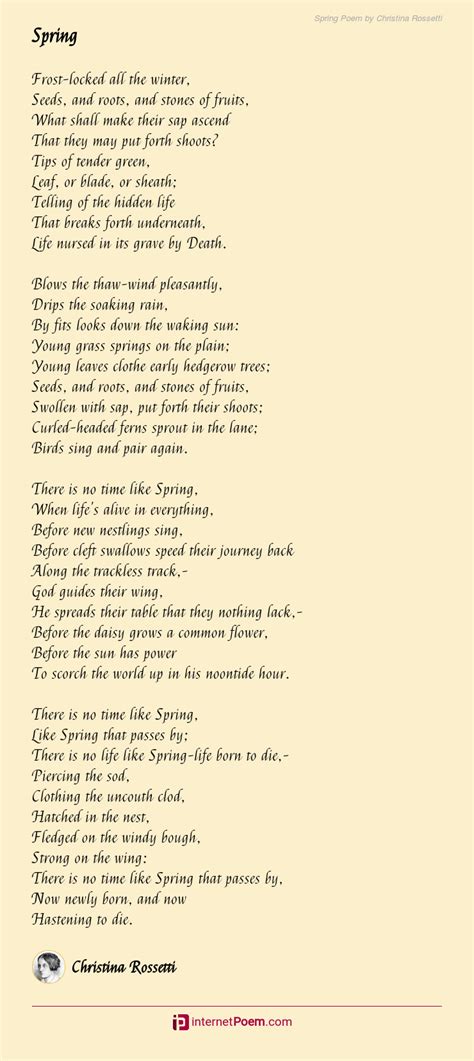 Spring Poem by Christina Rossetti